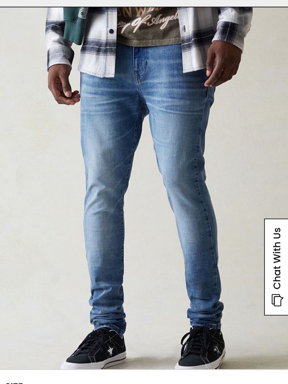 Pacsun High Stretch Indigo Stacked Skinny Jeans